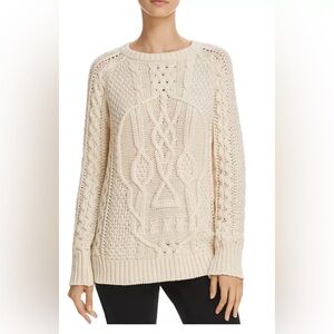 AQUA -Skull Cable-Knit Sweater - 100% Exclusive